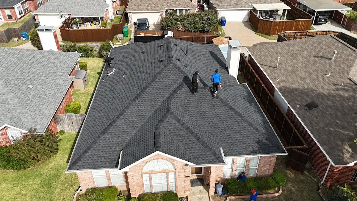 Commercial Roofing work in progress on a Key West property